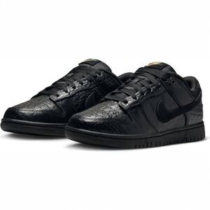 NWOB Nike Dunk Low Black Crocodile